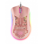 23157-Mars Gaming MMEXP, Raton Gaming RGB Ultraligero Rosa