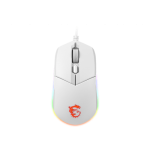 23168-MSI CLUTCH GM11 WHITE raton Ambidextro USB tipo A Optico 5000 DPI