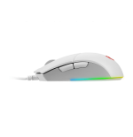 23169-MSI CLUTCH GM11 WHITE raton Ambidextro USB tipo A Optico 5000 DPI