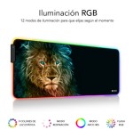 23177-SUBBLIM Alfombrilla/Tapete Raton con Luz LED RGB 9 colores Extra Grande Leon