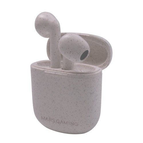 23193-Mars Gaming MHI-ECO Auriculares Inalambricos TWS Ecologicos Bluetooth 5.1 Microfono Material Organico Wheat Straw