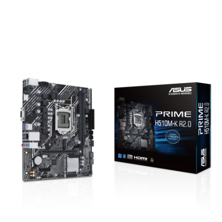23206-(A) PLACA ASUS PRIME H510M-K R2.0,INTEL,1200,H470,2DDR4,64GB,VGA+HDMI,GBLAN,4SATA3+M.2,3USB3.2,MATX