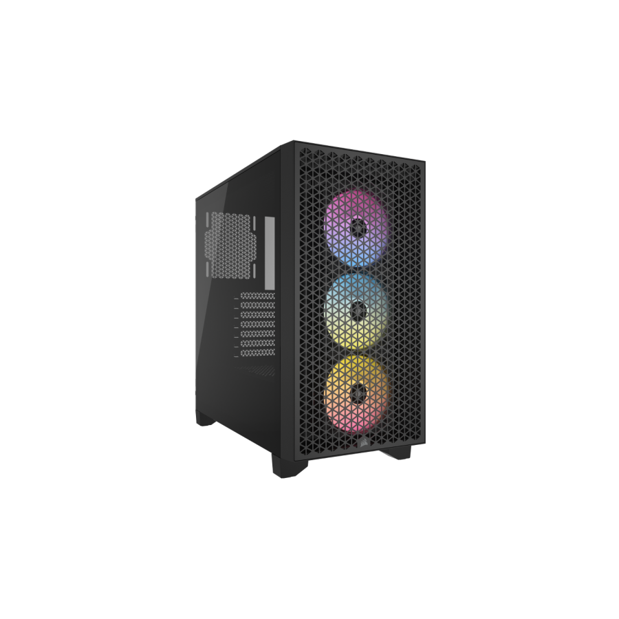 23211-CAJA CORSAIR 3000D AIRFLOW MID-TOWER CRISTAL TEMPLADO NEGRA CC-9011251-WW