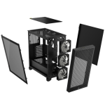 23212-CAJA CORSAIR 3000D AIRFLOW MID-TOWER CRISTAL TEMPLADO NEGRA CC-9011251-WW