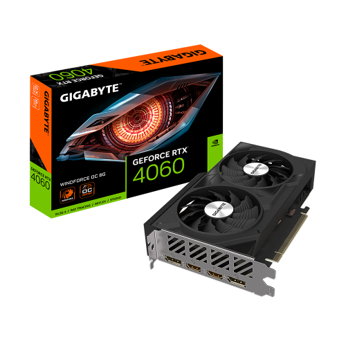 23225-Gigabyte GeForce RTX 4060 WINDFORCE OC 8G NVIDIA 8 GB GDDR6