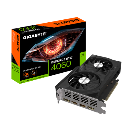 23225-Gigabyte GeForce RTX 4060 WINDFORCE OC 8G NVIDIA 8 GB GDDR6