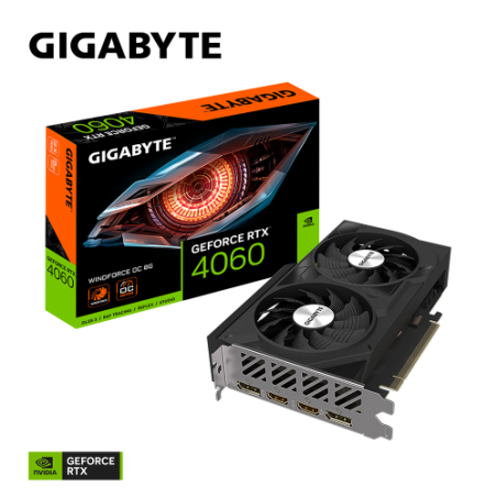 23226-Gigabyte GeForce RTX 4060 WINDFORCE OC 8G NVIDIA 8 GB GDDR6