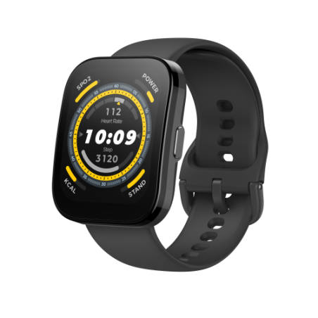 23230-Amazfit Bip 5 4,85 cm (1.91") LCD 38 mm Digital 320 x 380 Pixeles Pantalla tactil Negro GPS (satelite)