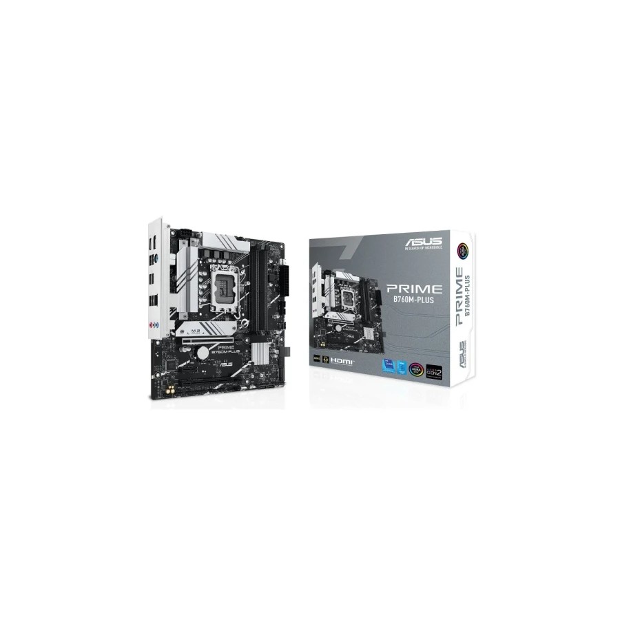 23263-PLACA ASUS PRIME B760M-PLUS,INTEL,1700,B760,4DDR5,128GB,HDMI+DP,4SATA+2M.2,5USB 3.2+1USB-C,2.5GB,MATX