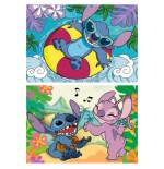 23327-CAJA PUZZLE 2X100 STITCH EDUCA BORRAS 19998