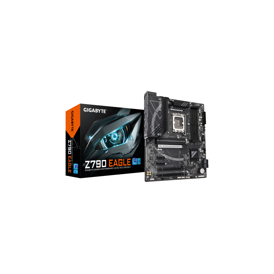 23337-GIGABYTE Z790 EAGLE Placa base - Compatible con procesadores Intel Core de 14a generacion, VRM de 12+1+1 fases, ha