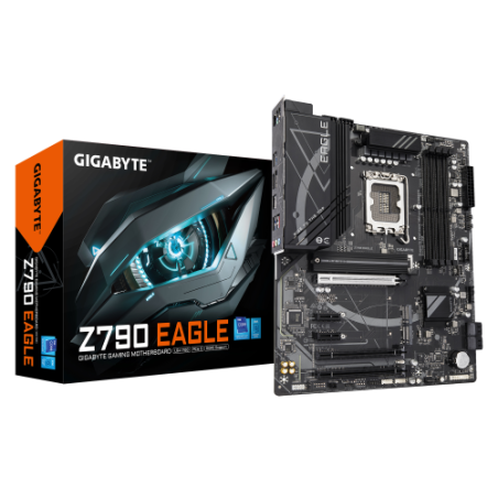 23337-GIGABYTE Z790 EAGLE Placa base - Compatible con procesadores Intel Core de 14a generacion, VRM de 12+1+1 fases, ha