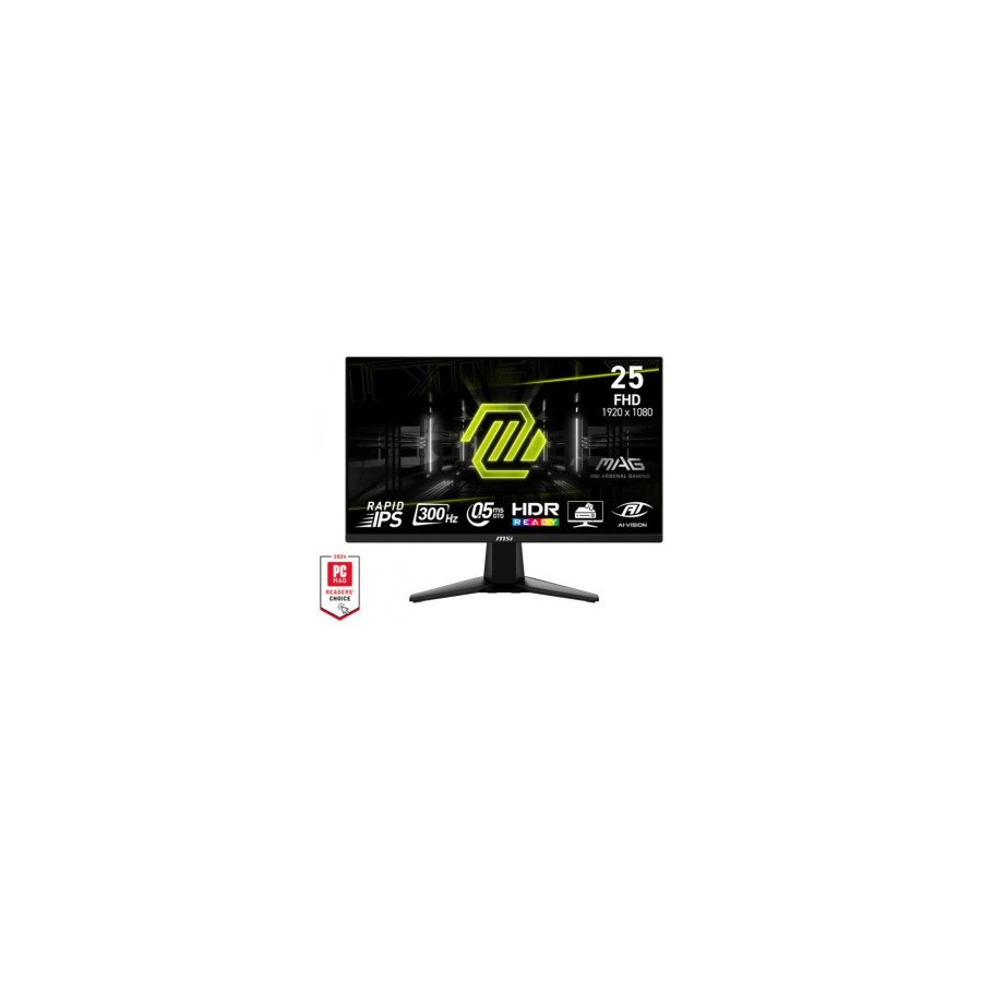 23339-MSI MONITOR MAG 255XF. 24.5" IPS PLANO. 1920X1080 . 300HZ. NEGRO