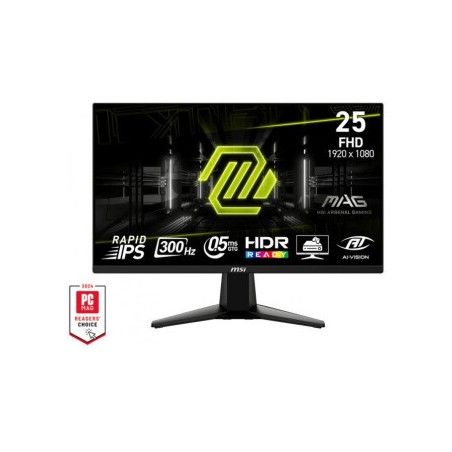 23339-MSI MONITOR MAG 255XF. 24.5" IPS PLANO. 1920X1080 . 300HZ. NEGRO