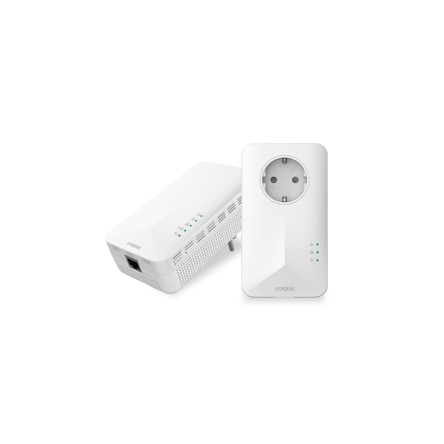 23352-Strong POWERL1000DUOWIFIEUV2 1000 Mbit/s Ethernet Wifi Blanco 2 pieza(s)