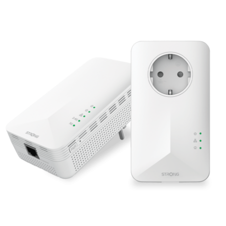 23352-Strong POWERL1000DUOWIFIEUV2 1000 Mbit/s Ethernet Wifi Blanco 2 pieza(s)
