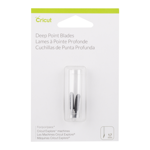 23636-Cricut PC2003535 Set de 2 Lames Coupe Profonde, Plastique, Multicolore, 12 x 8 x 2 cm