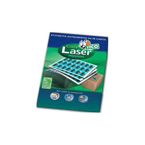 2370-CAJA 100 HOJAS ETIQUETAS BLANCAS SIN MARGENES-LASER/LASER DE COLOR/INYECCION DE TINTA/FOTOCOPIADORAS-210X297 MM TIC