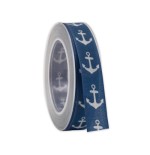 23731-Goldina 153A 025 35 0020 cinta adhesiva para manualidades 20 m Azul, Blanco