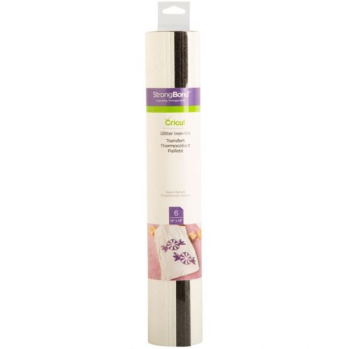 23778-Cricut Glitter Iron-On Sampler Lamina de vinilo de transferencia termica Vinilo de termotransferencia liso 6 hojas