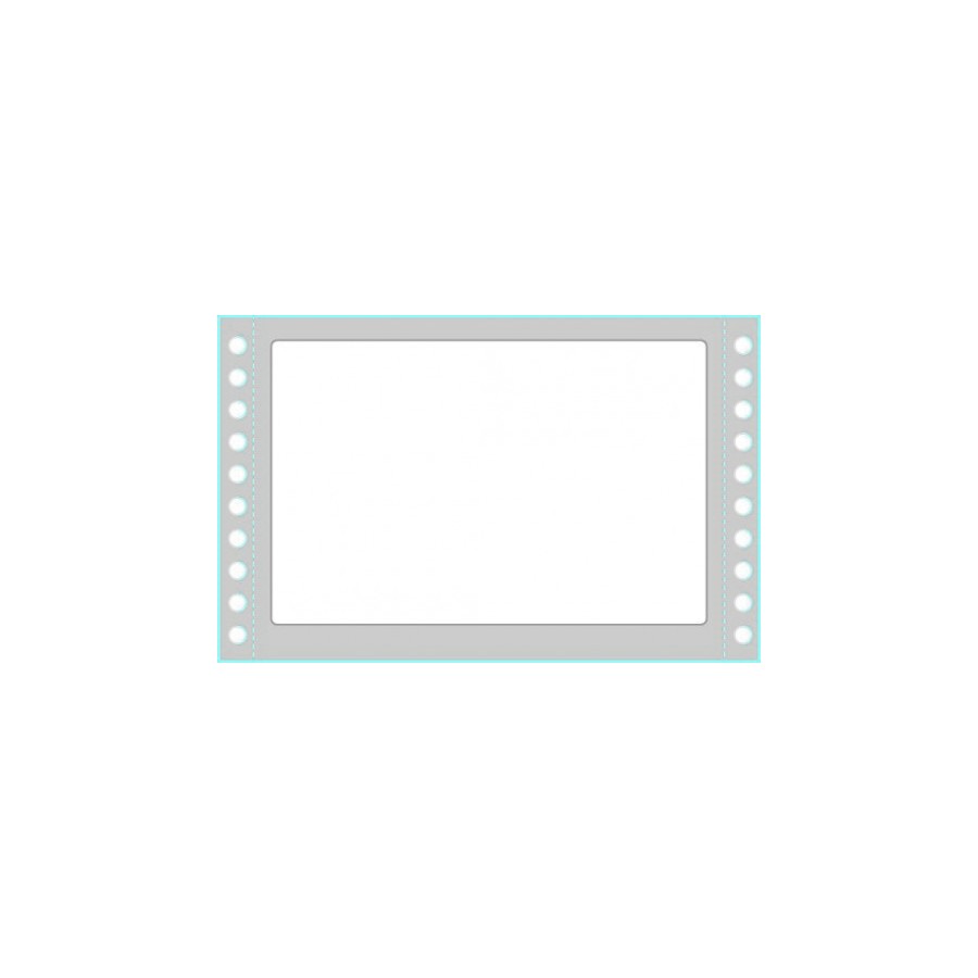 2378-CAJA 500 HOJAS ETIQUETAS BLANCAS EN MODULO CONTINUO-UNA COLUMNA-149X97,2 MM TICO TAB1-1499