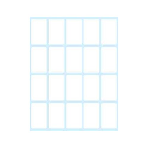 2379-PAQUETE 10 HOJAS ETIQUETAS BLANCAS EN SOBRE-36X22 MM TICO E-3622