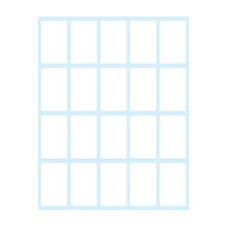 2379-PAQUETE 10 HOJAS ETIQUETAS BLANCAS EN SOBRE-36X22 MM TICO E-3622