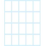 2379-PAQUETE 10 HOJAS ETIQUETAS BLANCAS EN SOBRE-36X22 MM TICO E-3622