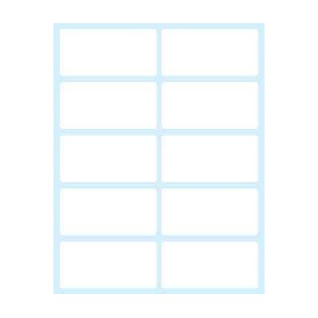 2380-PAQUETE 10 HOJAS ETIQUETAS BLANCAS EN SOBRE-58X28 MM TICO E-5828