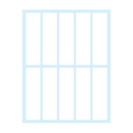 2383-PAQUETE 10 HOJAS ETIQUETAS BLANCAS EN SOBRE-75X21 MM TICO E-7521