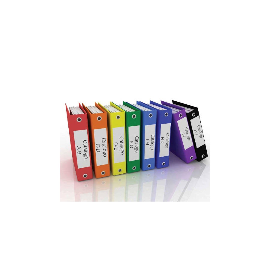 2394-KIT 10 HOJAS ETIQUETAS BLANCAS Y FLUORESCENTES PARA OFICINA MIX 10 FORMATOS TICO TicoA4-mix