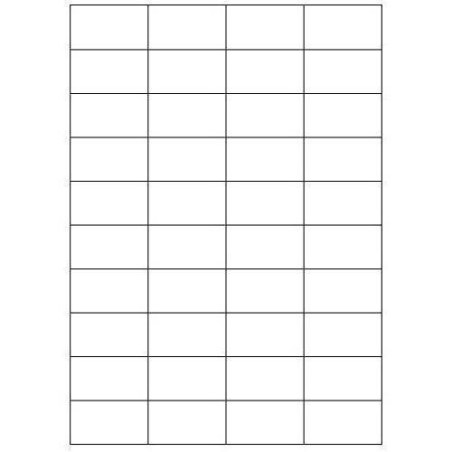 2395-CAJA 100 HOJAS ETIQUETAS BLANCAS SIN MARGENES-LASER/INYECCION DE TINTA/FOTOCOPIADORAS-52X30 MM MEGASTAR LP4MS-5230