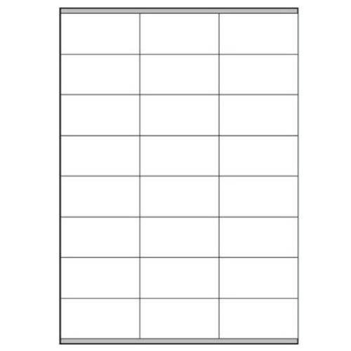 2396-CAJA 100 HOJAS ETIQUETAS BLANCAS CON MARGENES-LASER/INYECCION DE TINTA/FOTOCOPIADORAS-70X36 MM MEGASTAR LP4MS-7036