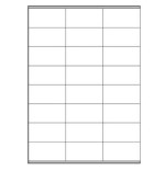 2396-CAJA 100 HOJAS ETIQUETAS BLANCAS CON MARGENES-LASER/INYECCION DE TINTA/FOTOCOPIADORAS-70X36 MM MEGASTAR LP4MS-7036