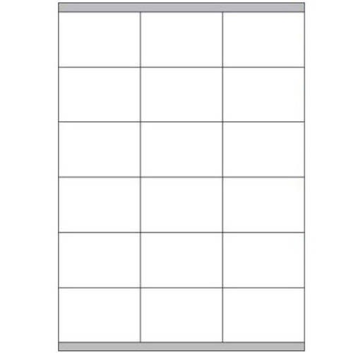 2398-CAJA 100 HOJAS ETIQUETAS BLANCAS CON MARGENES-LASER/INYECCION DE TINTA/FOTOCOPIADORAS-70X48 MM MEGASTAR LP4MS-7048