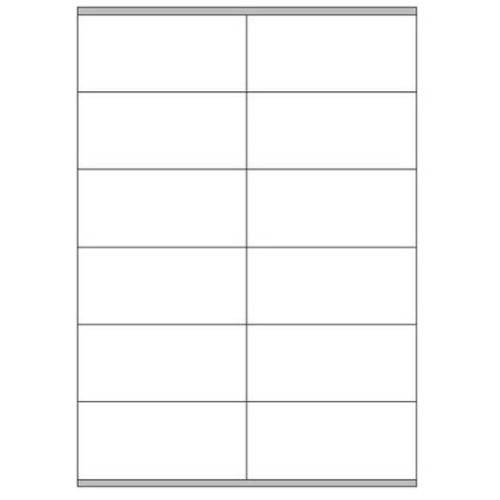 2399-CAJA 100 HOJAS ETIQUETAS BLANCAS CON MARGENES-LASER/INYECCION DE TINTA/FOTOCOPIADORAS-105X48 MM MEGASTAR LP4MS-1054