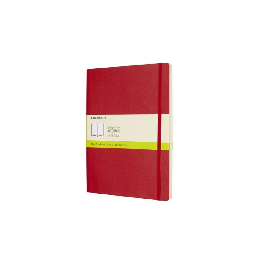 24-LIBRETA CLASICA TAPA BLANDA ROJO ESCARLATA XL (19X25CM) LISA MOLESKINE QP623F2