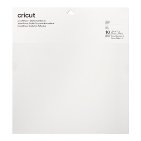 24088-Cricut Smart Paper Bloc de hojas de papel para bellas artes 10 hojas
