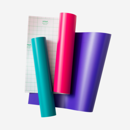 24307-Cricut Joy Xtra Smart Vinyl Lamina de vinilo de transferencia termica Vinilo de termotransferencia liso 3 hojas