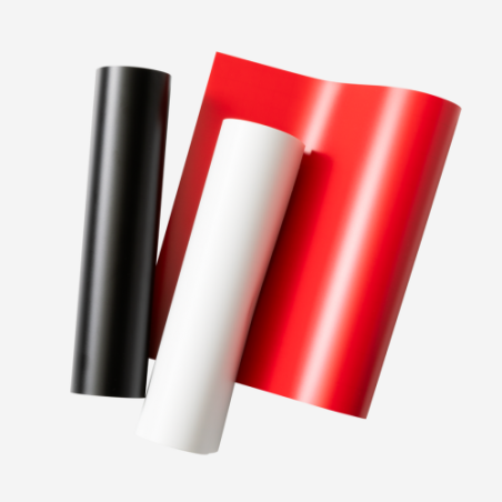 24313-Cricut Joy Xtra Smart Vinyl Desmontable Negro, Rojo, Blanco Mate