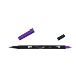 2436-ROTULADOR DOBLE PUNTA PINCEL COLOR VIOLET TOMBOW ABT-606
