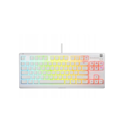 24373-TECLADO STEELSERIES APEX 3 TKL (USA) BLANCO (64819)