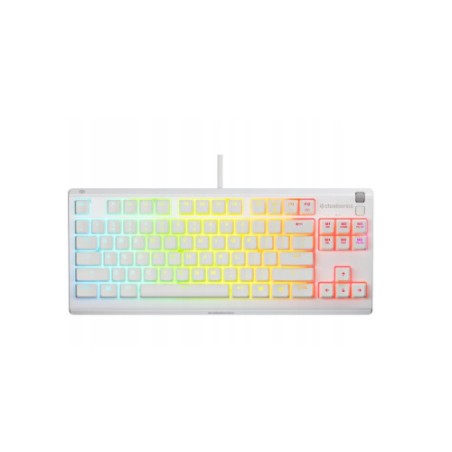 24373-TECLADO STEELSERIES APEX 3 TKL (USA) BLANCO (64819)