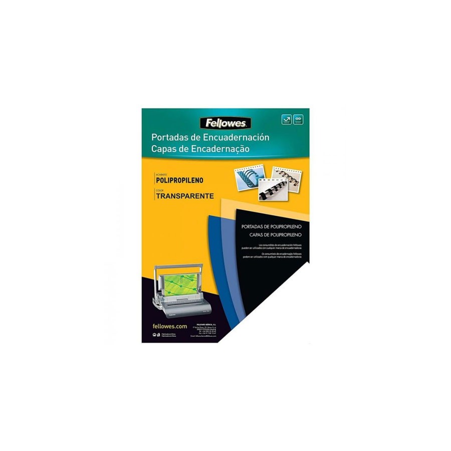 24405-PACK 50 PORTADAS POLIPROPILENO 700 MICRAS TRANSLUCIDO FELLOWES 5477301