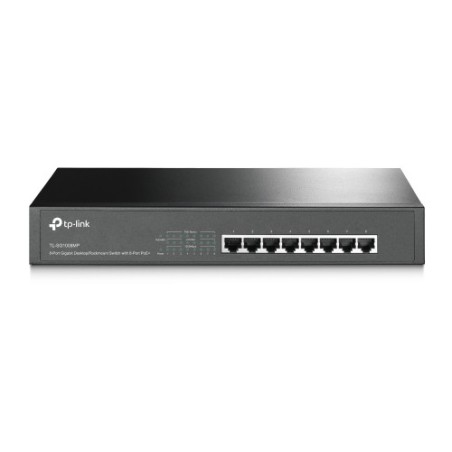 24415-TP-LINK TL-SG1008MP No administrado Gigabit Ethernet (10/100/1000) Energia sobre Ethernet (PoE) Negro