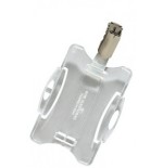 24457-CAJA DE 25 IDENTIFICADORES PARA TARJETAS SEGURIDAD SIMPLE CON PINZA 54X85MM  DURABLE 8118-19