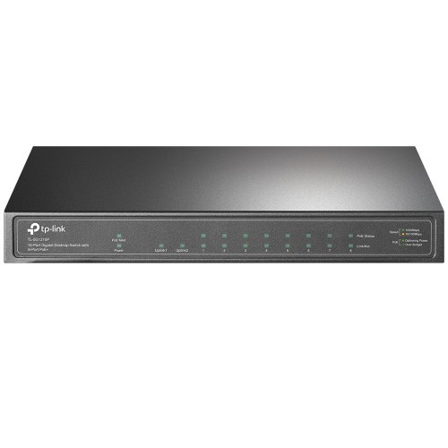 24481-TP-LINK TL-SG1210P Gigabit Ethernet (10/100/1000) Gris Energia sobre Ethernet (PoE)