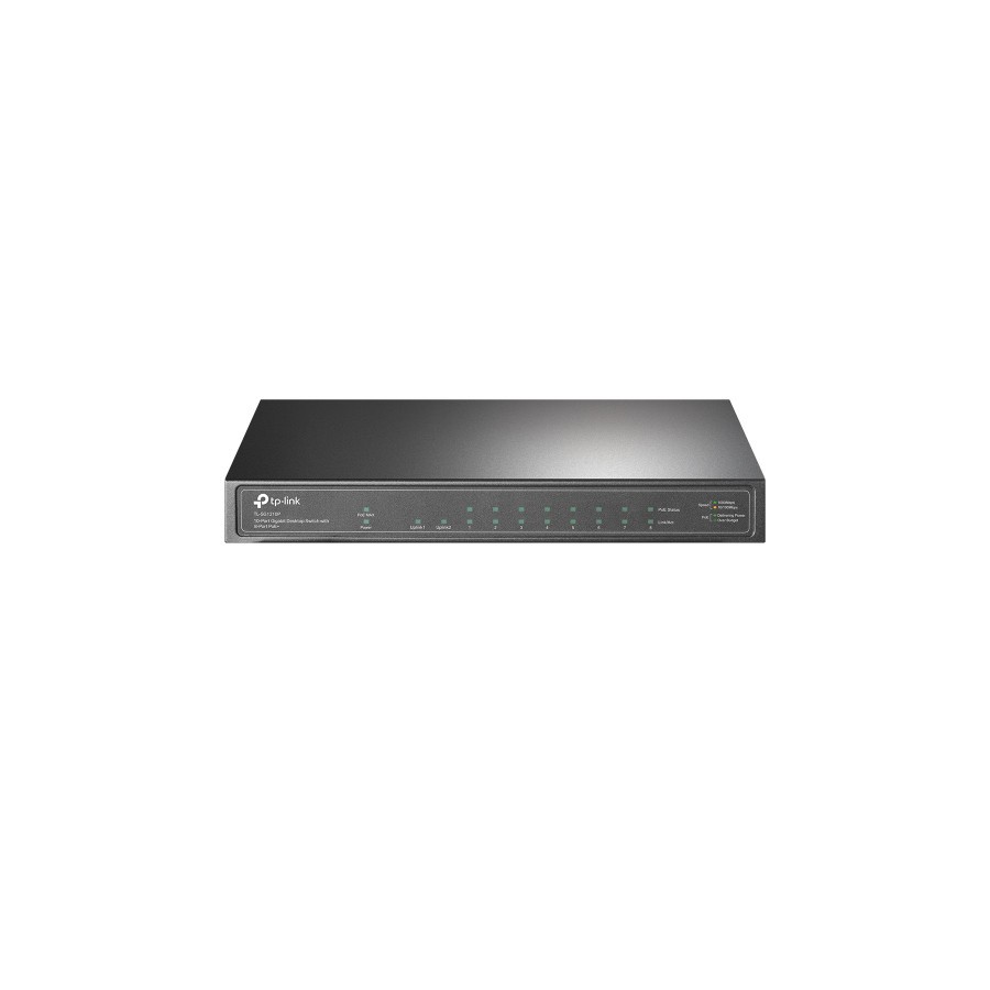 24481-TP-LINK TL-SG1210P Gigabit Ethernet (10/100/1000) Gris Energia sobre Ethernet (PoE)