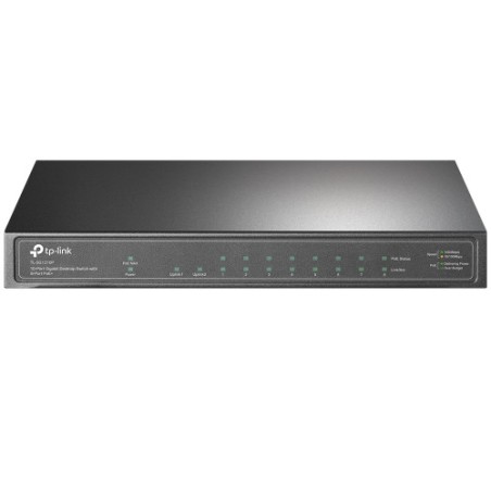 24481-TP-LINK TL-SG1210P Gigabit Ethernet (10/100/1000) Gris Energia sobre Ethernet (PoE)