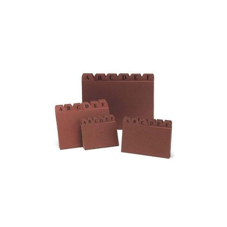 24489-INDICE FICHEROS CARTON CUERO A-Z (150X100 MM) N.o 3 MARIOLA 3103